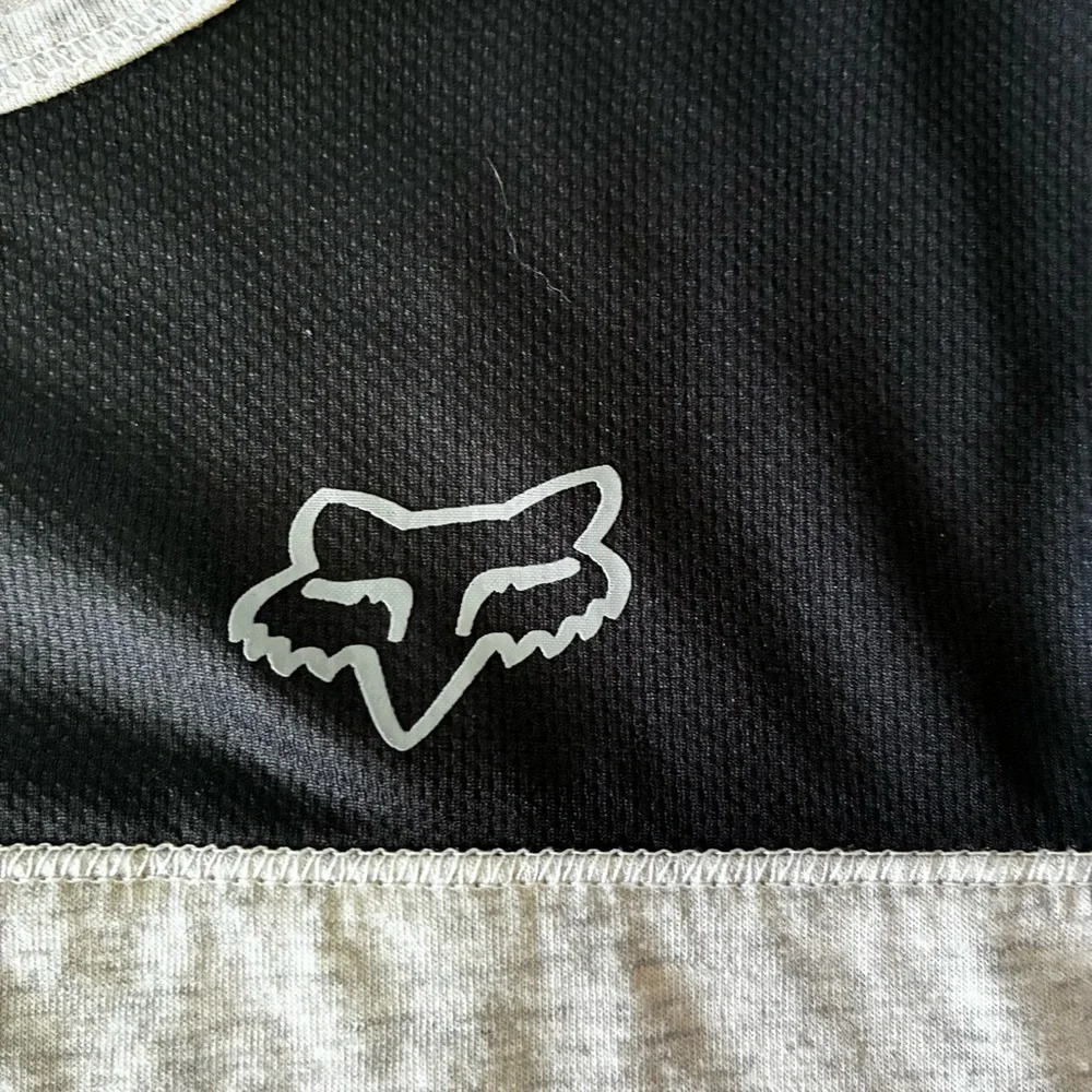 Fox Racing Shirt Women's Grey Black Long Sleeve Moto Jersey Size Small - Picture 6 of 14